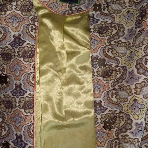 C Wonder Women’s Size 16 Brocade Blazer Jacket Metallic Tapestry Regencycore - Picture 6 of 8